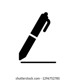 pen icon symbol vector. on white background editable eps10