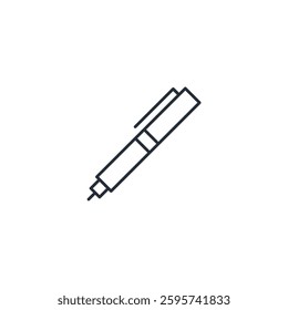Pen icon symbol vector sign isolated on white background illustration for graphic and web design