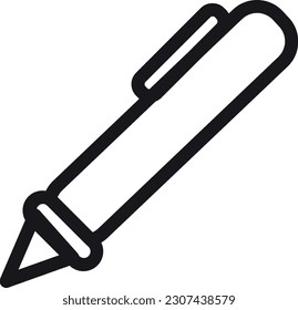 Pen Icon symbolizes writing, communication, and expression, representing the power of words and the act of putting thoughts into writing