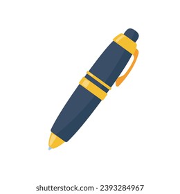 Pen icon. Tax contract signing concept. Vector Illustration.