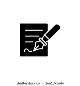Pen icon template. Vector illustration  