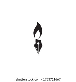 Pen icon template Vector illustration design