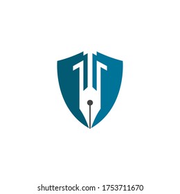Pen-Symbol-Vorlage Vektorgrafik-Design