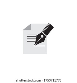 Pen icon template Vector illustration design