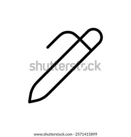 Pen icon Thin line vector