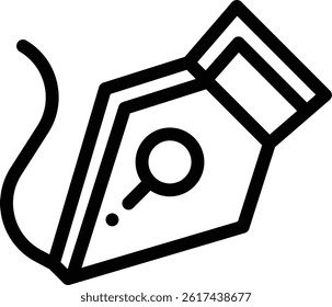 pen icon. Thin Linear Style Design Isolated On White Background