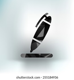 pen icon tool interface vector sign symbol graphic