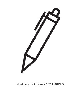 pen icon in trendy flat design 