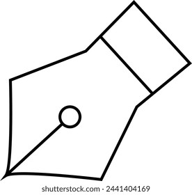 pen icon in trendy flat designees