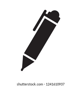 pen icon in trendy flat style 