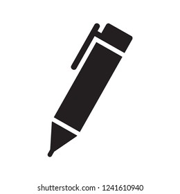 pen icon in trendy flat style 