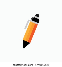 Pen Icon. UI Symbol - Vector. Presented in Domination Yellow Gradation Color.