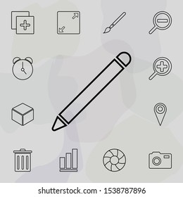 a pen icon. Universal set of web for website design and development, app development