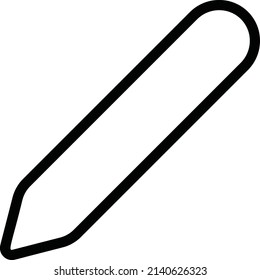 Pen Icon, User Interface Sign And Symbol Isolated On White Background.