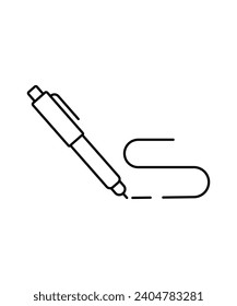 pen icon, vector best line icon.