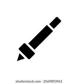 Pen icon vector. Concept of writing, drawing, and creativity.