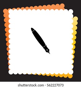 Pen  icon. Vector design.