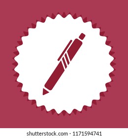 Pen icon, vector design element