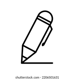 Stift-Symbol, Vektordesign-Vorlage auf weißem Hintergrund
