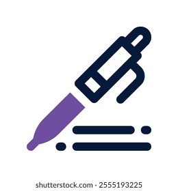 pen icon. vector dual tone icon for your website, mobile, presentation, and logo design.