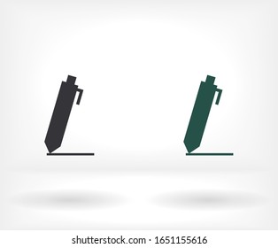 Stift-Symbol. Vektorillustration EPS10 . Lorem Ipsum-Flachdesign