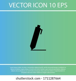 Stift-Symbol. Vektorillustration EPS10 . Lorem Ipsum-Flachdesign 