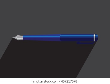 Pen Icon, vector flat design
