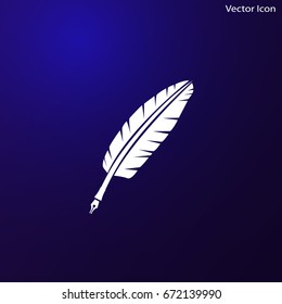 Pen icon vector flat design.