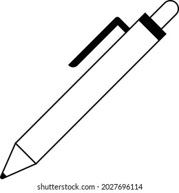 ilustración plana de icono de lápiz 