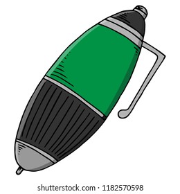 Pen icon. Vector of a pen. Hand drawn pen.