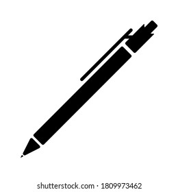 Pen icon. Vector icon of the handle. The icon handles insulated on a white background. A simple logo handle. A simple icon.