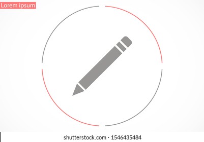 Pen icon, vector illustration. Pen Vector icon. 