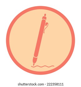 Pen icon. Vector Illustration