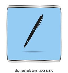Pen icon, vector illustration