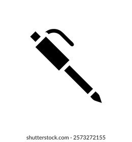 Pen icon vector illustration. Concept of writing, signature, and office supplies.