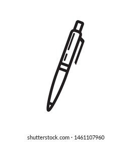 Pen icon vector. Pen illustration for design. Flat design style on white background.