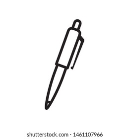Pen icon vector. Pen illustration for design. Flat design style on white background.