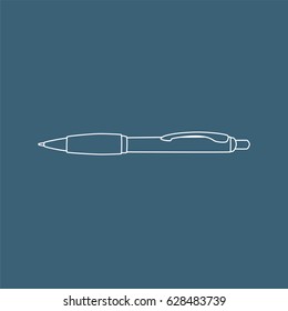 Pen icon, vector illustration design. Education objects collection.