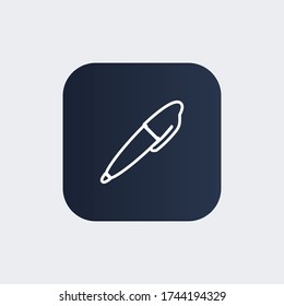 pen icon. Vector illustration EPS 10.