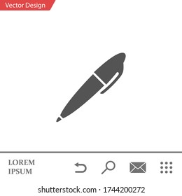 pen icon. Vector illustration EPS 10.
