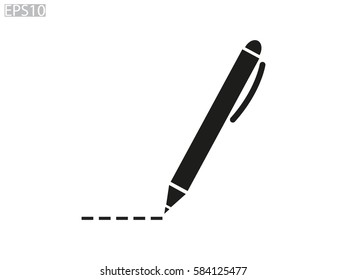pen,  icon, vector illustration eps10
