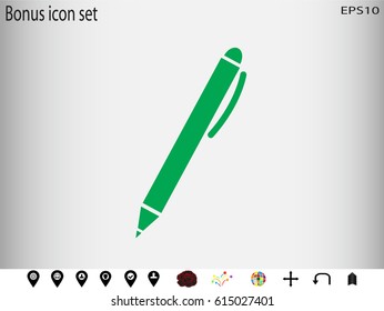 pen,  icon, vector illustration eps10