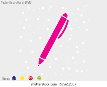 pen,  icon, vector illustration eps10