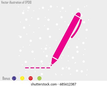 pen,  icon, vector illustration eps10
