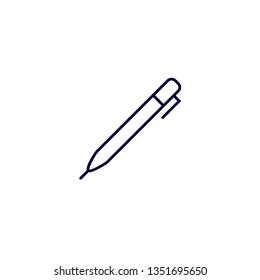 pen icon, Vector illustration. flat icon vector