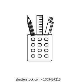 Pen icon vector illustration flat