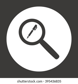 Pen  icon, vector illustration. Flat design style