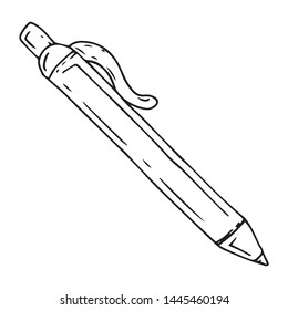 Pen icon. Vector illustration pen. Hand drawn pen.