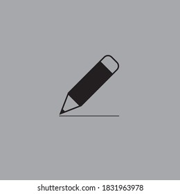 Ilustración del vector de iconos de la pluma aislada en el fondo
