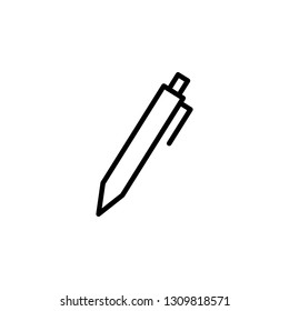 Pen Icon Vector Illustration in Line Style for Any Purpose